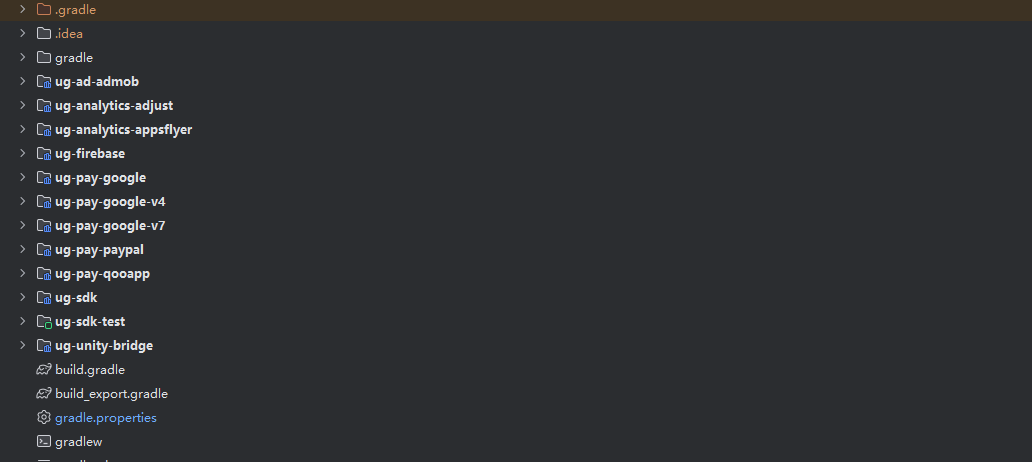 SDK Android客户端工程目录结构